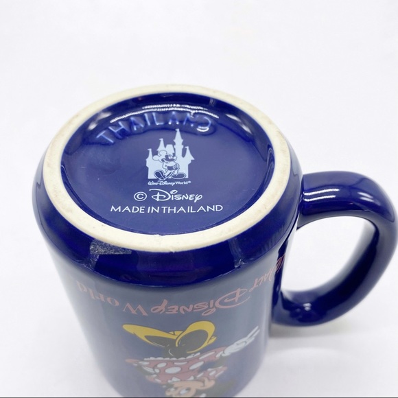 Vintage Disney World Minnie Mouse Coffee Cup Navy Blue XL - Picture 5 of 5
